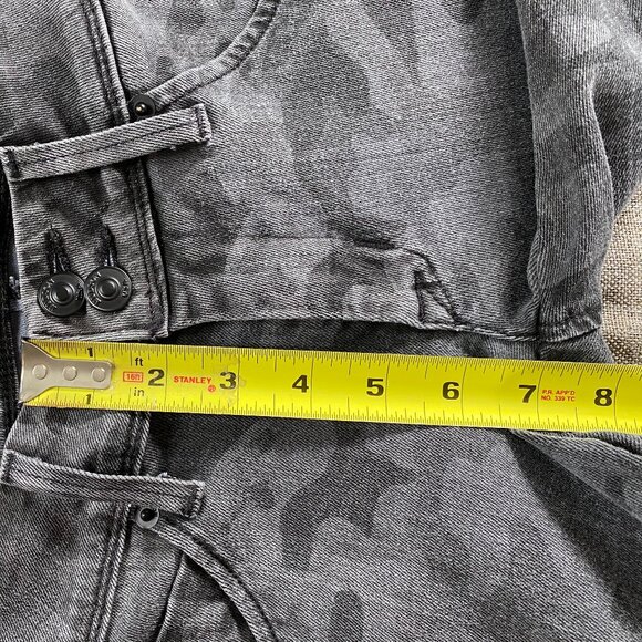 Hudson Slim Denim Jeans Women's 24 Low Rise Black Gray Camouflage Casual USA - Picture 10 of 13